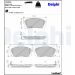 Delphi Bremsbelagsatz, Scheibenbremse LP2050 Delphi Bremsbelagsatz, Scheibenbremse LP2050