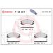 Brembo Bremsbelagsatz, Scheibenbremse PRIME LINE P 54 017 Brembo Bremsbelagsatz, Scheibenbremse PRIME LINE P 54 017