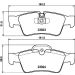 Hella Bremsbelagsatz, Scheibenbremse 8DB 355 011-421 Hella Bremsbelagsatz, Scheibenbremse 8DB 355 011-421