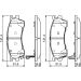BOSCH Bremsbelagsatz, Scheibenbremse 0 986 424 694 BOSCH Bremsbelagsatz, Scheibenbremse 0 986 424 694