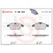 Brembo Bremsbelagsatz, Scheibenbremse PRIME LINE P 68 047