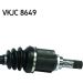 SKF Antriebswelle VKJC 8649