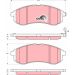 TRW Bremsbelagsatz, Scheibenbremse COTEC GDB3380