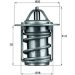 Mahle Thermostat, Kühlmittel BEHR TX 6 83
