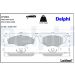 Delphi Bremsbelagsatz, Scheibenbremse LP1601 Delphi Bremsbelagsatz, Scheibenbremse LP1601