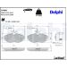 Delphi Bremsbelagsatz, Scheibenbremse LP986 Delphi Bremsbelagsatz, Scheibenbremse LP986
