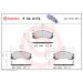 Brembo Bremsbelagsatz, Scheibenbremse XTRA LINE P 54 017X Brembo Bremsbelagsatz, Scheibenbremse XTRA LINE P 54 017X