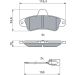 BOSCH Bremsbelagsatz, Scheibenbremse 0 986 460 991