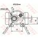 TRW Radbremszylinder BWD124