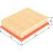 BOSCH 1 457 433 585 Luftfilter