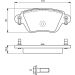 BOSCH Bremsbelagsatz, Scheibenbremse 0 986 424 671 BOSCH Bremsbelagsatz, Scheibenbremse 0 986 424 671