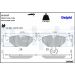 Delphi Bremsbelagsatz, Scheibenbremse LP1107 Delphi Bremsbelagsatz, Scheibenbremse LP1107