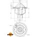 Thermostat, Kühlmittel 725142 Thermostat, Kühlmittel 725142