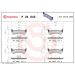 Brembo Bremsbelagsatz, Scheibenbremse PRIME LINE P 24 042