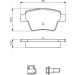 BOSCH Bremsbelagsatz, Scheibenbremse 0 986 494 605