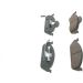 BOSCH Bremsbelagsatz, Scheibenbremse 0 986 424 611