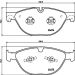 Hella Bremsbelagsatz, Scheibenbremse 8DB 355 015-701 Hella Bremsbelagsatz, Scheibenbremse 8DB 355 015-701
