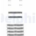 Delphi Zubehörsatz, Scheibenbremsbelag LX0019