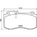 Hella Bremsbelagsatz, Scheibenbremse 8DB 355 014-821 Hella Bremsbelagsatz, Scheibenbremse 8DB 355 014-821
