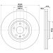 Bremsscheibe 8DD 355 129-701 Bremsscheibe 8DD 355 129-701