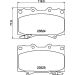 Hella Bremsbelagsatz, Scheibenbremse 8DB 355 009-371 Hella Bremsbelagsatz, Scheibenbremse 8DB 355 009-371