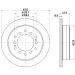 Hella Bremsscheibe PRO 8DD 355 122-711 Hella Bremsscheibe PRO 8DD 355 122-711