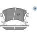 Meyle Bremsbelagsatz, Scheibenbremse MEYLE-PD: Advanced performance and design 025 237 6617/PD