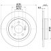 Bremsscheibe 8DD 355 119-421 Bremsscheibe 8DD 355 119-421