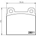 Hella Bremsbelagsatz, Scheibenbremse 8DB 355 017-451
