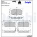 Delphi Bremsbelagsatz, Scheibenbremse LP921 Delphi Bremsbelagsatz, Scheibenbremse LP921