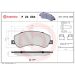 Brembo Bremsbelagsatz, Scheibenbremse PRIME LINE P 24 064 Brembo Bremsbelagsatz, Scheibenbremse PRIME LINE P 24 064