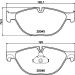 Bremsbelagsatz, Scheibenbremse 8DB 355 015-251