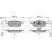 BOSCH Bremsbelagsatz, Scheibenbremse 0 986 424 021