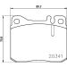 Hella Bremsbelagsatz, Scheibenbremse 8DB 355 017-431