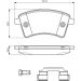 BOSCH Bremsbelagsatz, Scheibenbremse 0 986 494 612