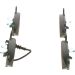 BOSCH 0 986 494 019 Bremsbeläge Low-Metallic, mit integriertem Verschleißsensor, Kolbenclip, Anti-Quietsch-Blech