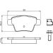 BOSCH Bremsbelagsatz, Scheibenbremse 0 986 494 605