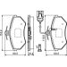 BOSCH Bremsbelagsatz, Scheibenbremse 0 986 460 948