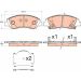 TRW Bremsbelagsatz, Scheibenbremse GDB3618