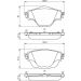 BOSCH 0 986 494 805 Bremsbeläge Low-Metallic, mit Anti-Quietsch-Blech
