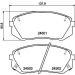 Hella Pagid Bremsbelagsatz, Scheibenbremse 8DB 355 012-961 Hella Pagid Bremsbelagsatz, Scheibenbremse 8DB 355 012-961