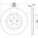 Hella Bremsscheibe 8DD 355 114-651