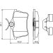 BOSCH Bremsbelagsatz, Scheibenbremse 0 986 494 646