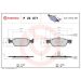 Brembo Bremsbelagsatz, Scheibenbremse PRIME LINE P 23 071 Brembo Bremsbelagsatz, Scheibenbremse PRIME LINE P 23 071