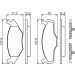 BOSCH Bremsbelagsatz, Scheibenbremse 0 986 468 871