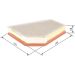 BOSCH F 026 400 255 Luftfilter