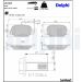 Delphi Bremsbelagsatz, Scheibenbremse LP2300 Delphi Bremsbelagsatz, Scheibenbremse LP2300