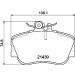 Hella Bremsbelagsatz, Scheibenbremse 8DB 355 018-041