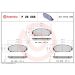 Brembo Bremsbelagsatz, Scheibenbremse PRIME LINE P 28 068 Brembo Bremsbelagsatz, Scheibenbremse PRIME LINE P 28 068