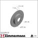 Zimmermann Bremsscheibe Coat Z 540.5306.20